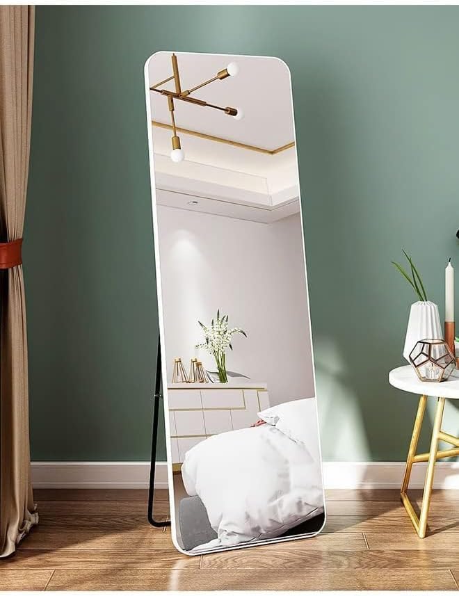 Full Length Mirror 147x37cm – Rectangle Standing & Wall Mounted Dressing Mirror