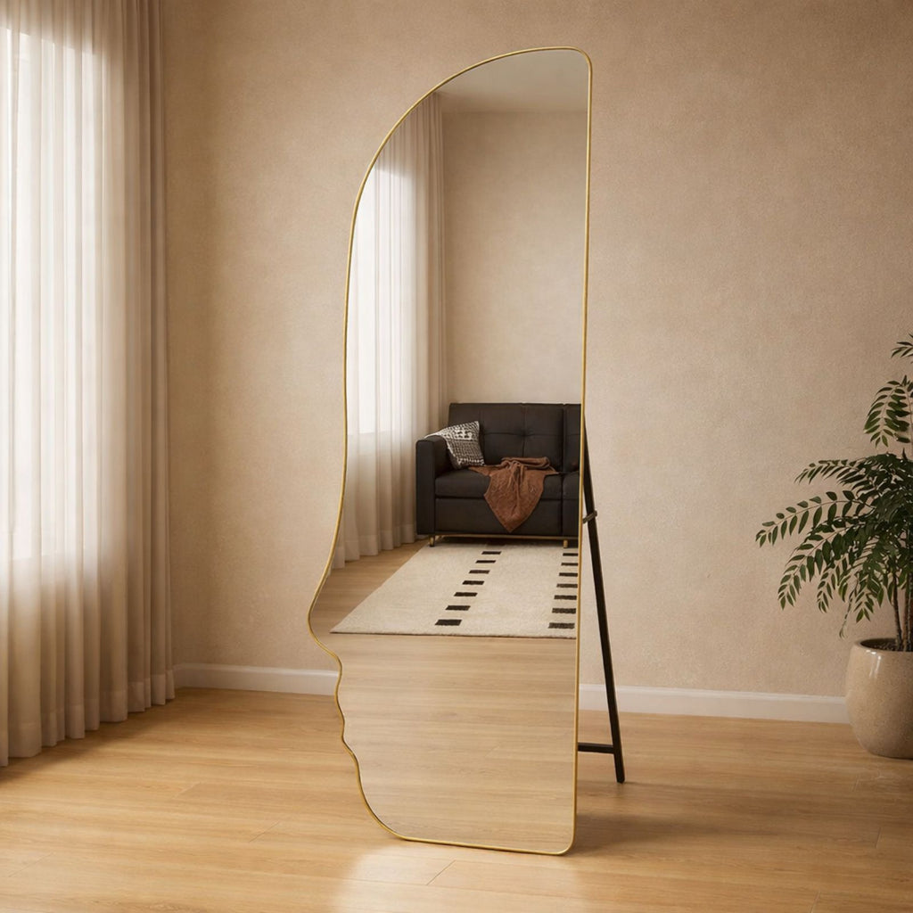 Decorhills Face Shaped Full Length Mirror – Floor Standing & Wall Mounted for Bedroom & Living Room