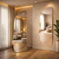 Decorhills Face Shaped Full Length Mirror – Floor Standing & Wall Mounted for Bedroom & Living Room