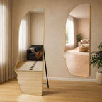 Decorhills Face Shaped Full Length Mirror – Floor Standing & Wall Mounted for Bedroom & Living Room