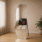 Decorhills Face Shaped Full Length Mirror – Floor Standing & Wall Mounted for Bedroom & Living Room