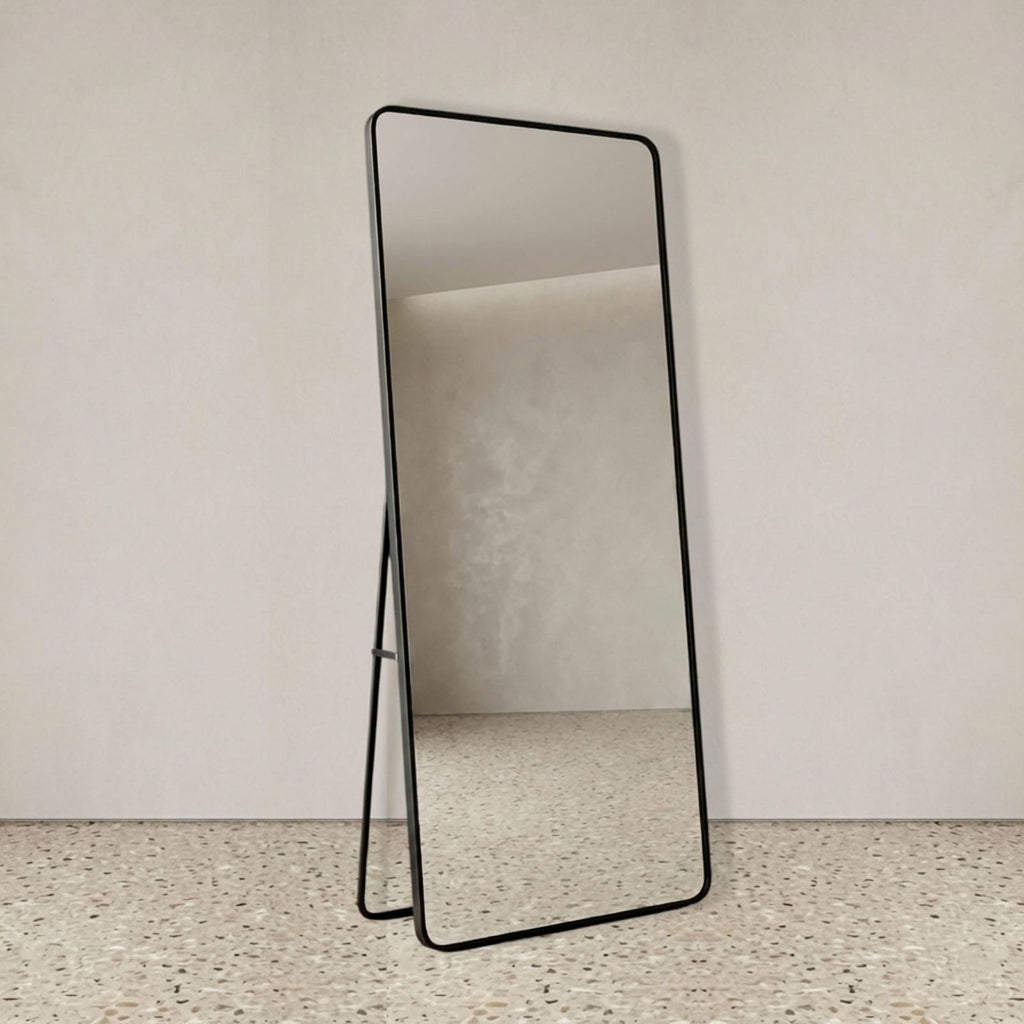 Decorhills Large Wide Full Length Mirror – 180x80cm Premium Aluminum Alloy Brushed Frame Standing & Wall-Mounted Mirror