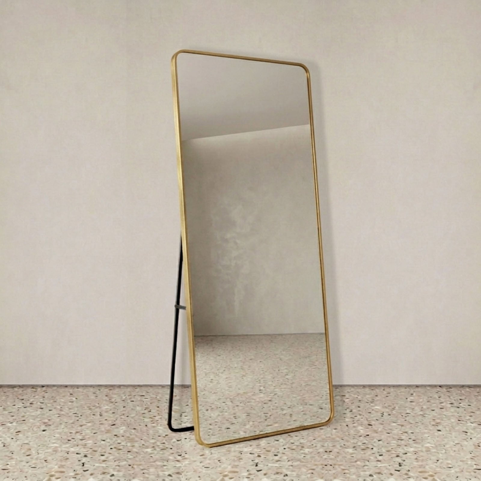 Decorhills Large Wide Full Length Mirror – 180x80cm Premium Aluminum Alloy Brushed Frame Standing & Wall-Mounted Mirror