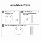 Decorhills LED Frameless Moon Shaped Bathroom Mirror 120×90cm – Touch Switch, Triple Color Light, Horizontal & Vertical Wall Mount