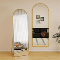 Decorhills Arched Full Length Mirror 157×47 cm – Aluminum Alloy Frame with Foldable Stand