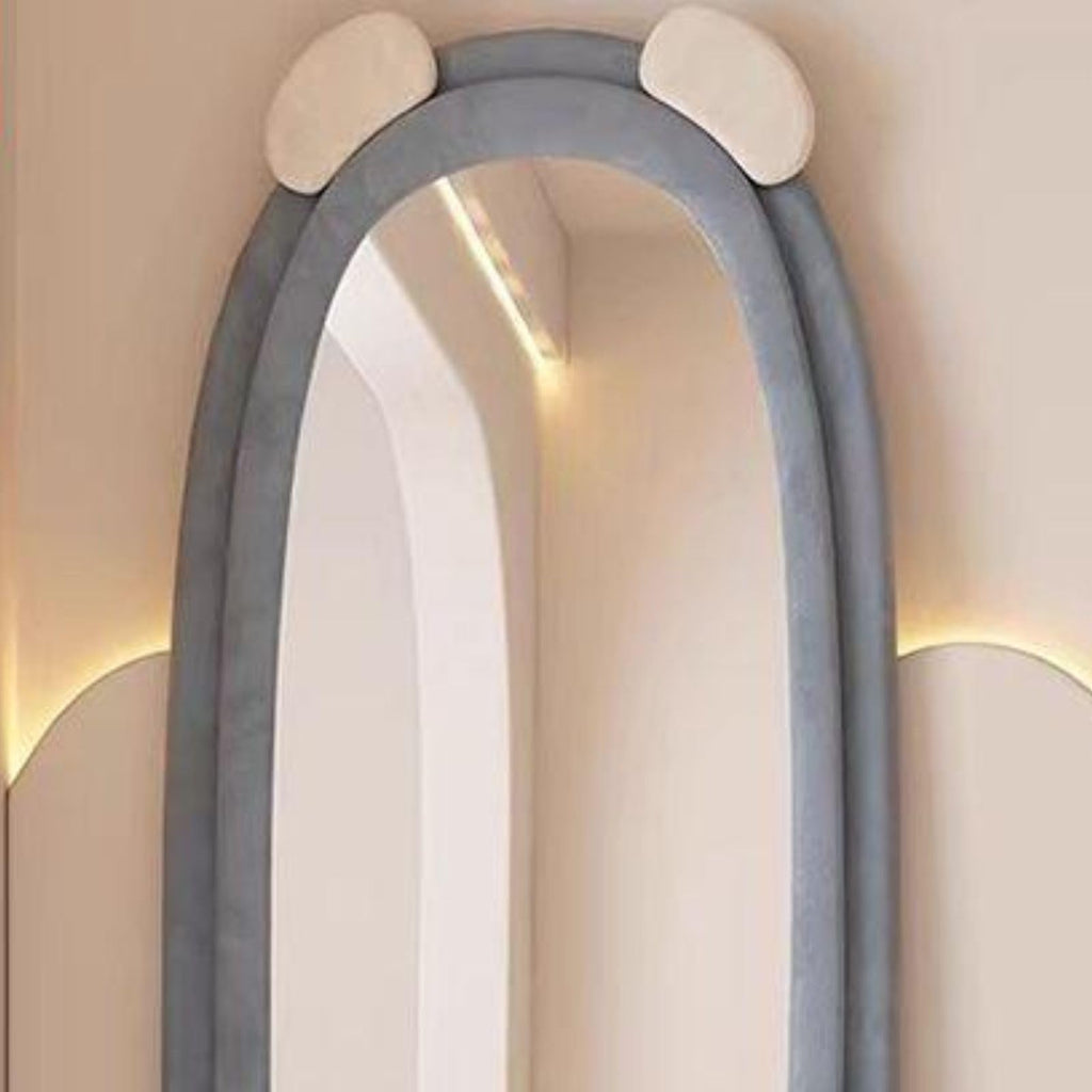Decorhills Bear-Themed Full Length Mirror – Velvet Frame | Standing & Wall Mounted